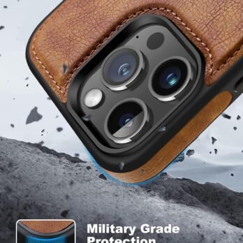 Magnetic Leather iPhone 16 Pro Case