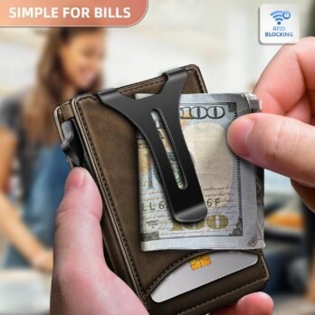 Slim Money Clip Wallet (9 Card Slots)