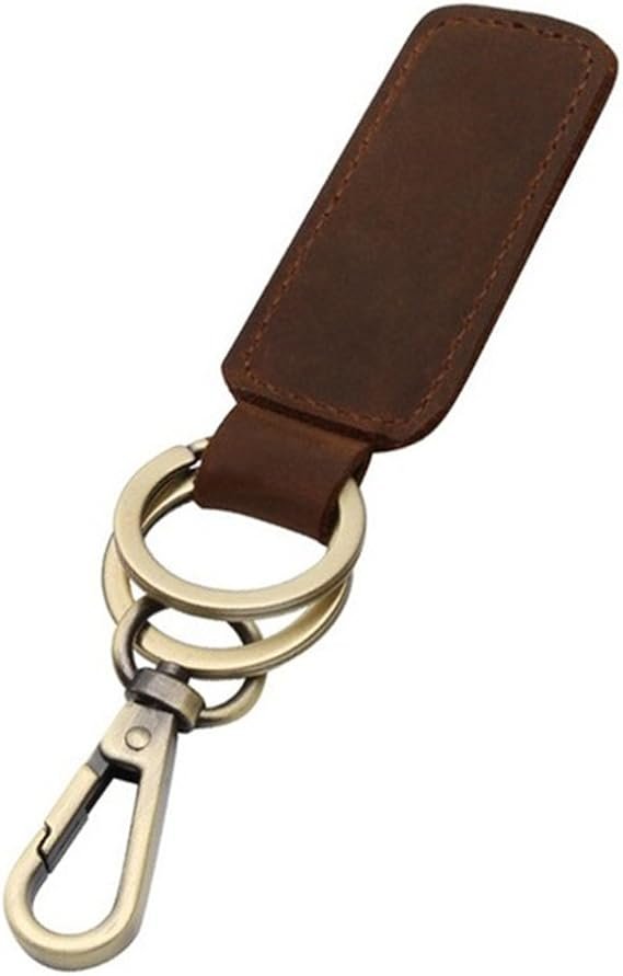 Leather Keychain Ring